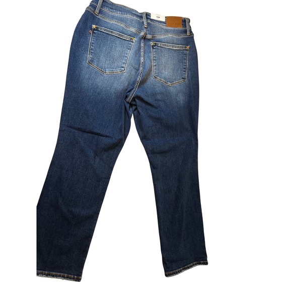 Judy Blue High Waist Straight Fit Jeans - Size 16W - Dark Wash JB82561DK NWT - Picture 10 of 11